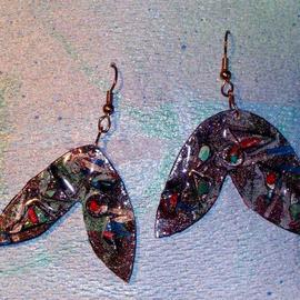 Richard Lazzara: 'butterfly ear ornaments', 1989 Mixed Media Sculpture, Fashion. Artist Description: butterfly ear ornaments from the folio LAZZARA ILLUMINATION DESIGN are available at 
