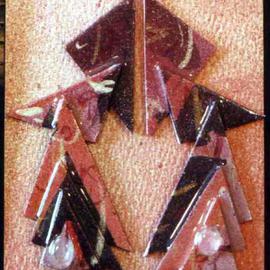 Richard Lazzara: 'construction ear ornaments', 1989 Mixed Media Sculpture, Fashion. Artist Description: construction ear ornaments from the folio LAZZARA ILLUMINATION DESIGN are available at 