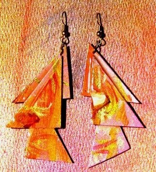 Richard Lazzara: 'elegant slant ear ornaments', 1989 Mixed Media Sculpture, Fashion. elegant slant ear ornaments from the folio LAZZARA ILLLUMINATION DESIGN are available at 