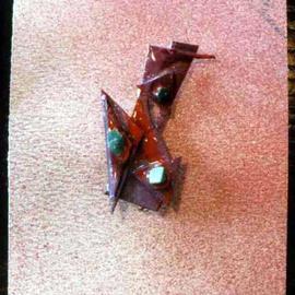 Richard Lazzara: 'locket pin ornament', 1989 Mixed Media Sculpture, Fashion. Artist Description: locket pin ornament from the folio LAZZARA ILLUMINATION DESIGN is available at 