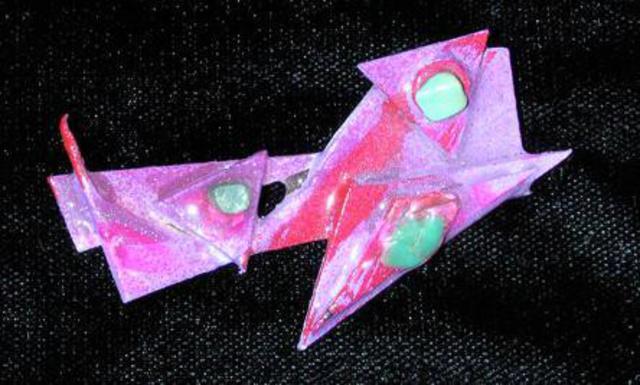 Richard Lazzara  'Peace Zones Pin Ornament', created in 1989, Original Pastel.
