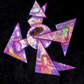 Richard Lazzara: 'rotation pin ornament', 1989 Mixed Media Sculpture, Fashion. Artist Description: rotation pin ornament from the folio LAZZARA ILLUMINATION DESIGN is available at 