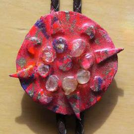 Richard Lazzara: 'shield nesw bolo or pin ornament', 1989 Mixed Media Sculpture, Fashion. Artist Description: shield nesw bolo or pin ornament from the folio LAZZARA ILLUMINATION DESIGN is available at 
