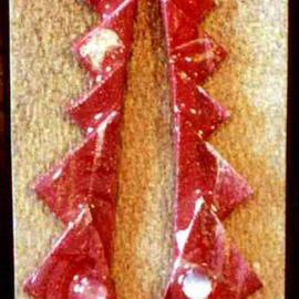 Richard Lazzara: 'waves ear ornaments ', 1989 Mixed Media Sculpture, Fashion. Artist Description: waves ear ornaments from the folio LAZZARA ILLUMINATION DESIGN are available at 