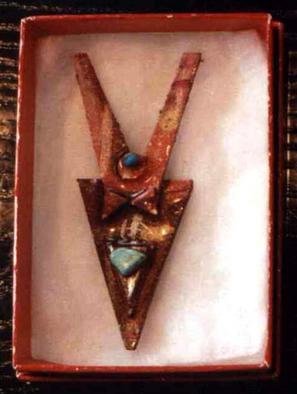 Richard Lazzara: 'yonidevi pin ornament', 1989 Mixed Media Sculpture, Fashion. yonidevi pin ornament from the folio LAZZARA ILLUMINATION DESIGN is available at 