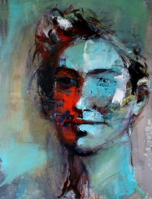 Shefqet Avdush Emini: 'Untitled', 2014 Acrylic Painting, Expressionism.    Acrylic painting on canvas   ...
