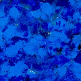 Azhar Shemdin Artwork Nature In Blue, 2016 Acrylic Painting, Abstract Landscape