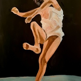 Dan Shiloh: 'dancer', 2023 Acrylic Painting, Dance. Artist Description: Dancer ...