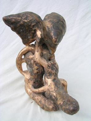 Stefan Van Der Ende: 'fishlungshoe', 2002 Bronze Sculpture, Abstract Figurative. There is and will be only one copy made of this sculpture...