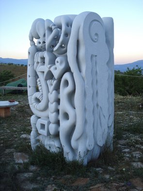 Stefan Van Der Ende: 'marble view 1', 2002 Stone Sculpture, Abstract.   biomorph...