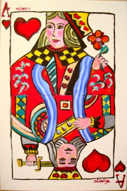 Sladjana Endt  'Winning Love Card', created in 2010, Original Painting Oil.
