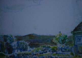 Sandra Laidley: 'Myndd Presceli 1', 2008 Acrylic Painting, Landscape.  Wales, hills, landscape, oils ...