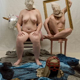 Leni Smoragdova: 'figures collection igh5tgf', 2019 Color Photograph, Surrealism. Artist Description: aEURoeLove has the power to transform something ugly into something beautiful because love is driven by the subjective feelings of a person, and not by objective evaluations of appearance. aEUR- this is the main idea that I want to bring through my work.Original Created: 2019Photography: Color on ...