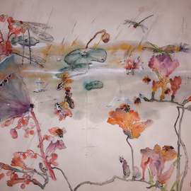 Debbi Chan Artwork walking through  garden  of plenty album, 2016 Artistic Book, Botanical