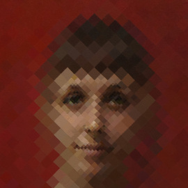 Steen Pedersen: 'Squared', 2011 Oil Painting, Portrait. Artist Description:  portrait painting oil model woman girl figure contemporary abstract expressive  ...