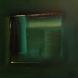 Stefan Fiedorowicz: 'Colourless green Idea', 2007 Oil Painting, Abstract. Artist Description: Viridian Series 2. Initially it was an idea looking for a place to happen. The strength in my emotion was like thunder in the air. I became intoxicated by the idea and felt unshackled. I choose viridian green, the darker side of spring green as the season is ...