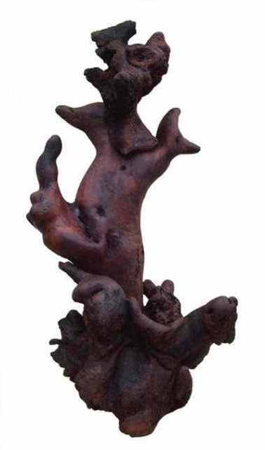 Daryl Stokes  'Wolf Phantom', created in 2010, Original Sculpture Wood.