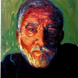 Gil Garcia: 'self portrait', 2006 Oil Painting, Portrait. Artist Description: I had never tried to paint a self- portrait, so this is my first. ...