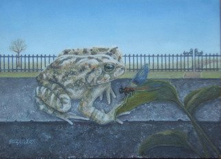 Suzan Fox: 'Damsel in Distress', 2007 Tempera Painting, nature.  Painted in Egg Tempera ...