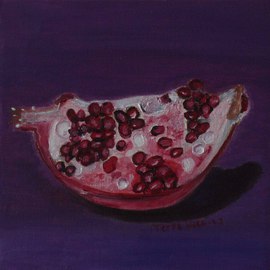 Terri Higgins: 'Pomegranate My Loneliness Cannot Be Satisfied', 2006 Oil Painting, Still Life. Artist Description: Oil on Linen...