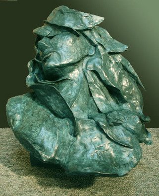 Michael Tieman: 'Spirit of the Sea', 2003 Bronze Sculpture, Figurative.  This is a very special piece. It was meant to be a life size bust of another of my sculptures, Windswept. Trouble is, she did not want to be a copy, she wanted to be an original piece. Her spirit guided my hands when sculpting, and when I was in...