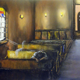 Pamela Benjamin: 'The Intercessor', 2012 Oil Painting, Surrealism. Artist Description:   This painting is spiritually inspired.  ...