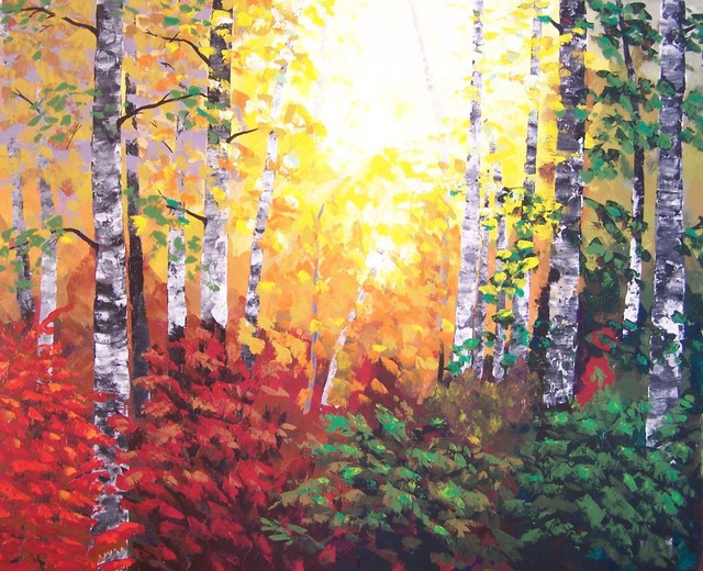 Tatyana Leksikova  'Autumn', created in 2011, Original Painting Oil.