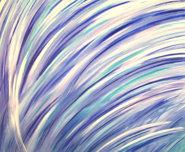 Tatyana Leksikova Artwork: Blue Wind | Original Painting Oil | Abstract Art