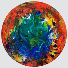 Paulo Medina: 'Crisol', 2019 Acrylic Painting, Abstract. Artist Description: pouring technique...