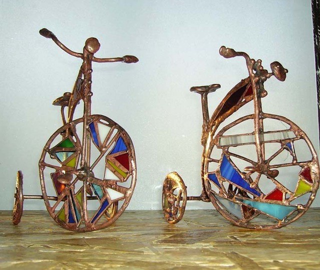 Artist Lolita Sadauskaite. 'Bicycle' Artwork Image, Created in 2008, Original Sculpture Mixed. #art #artist