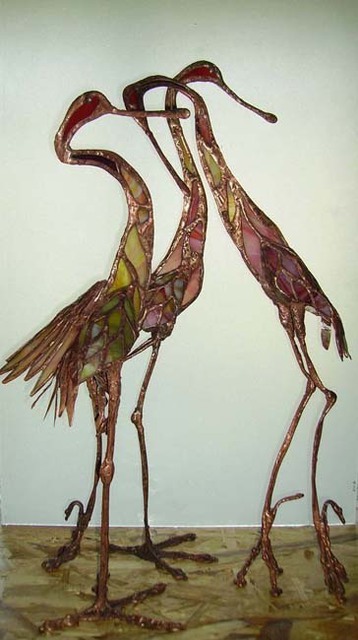 Artist Lolita Sadauskaite. 'Crane' Artwork Image, Created in 2008, Original Sculpture Mixed. #art #artist