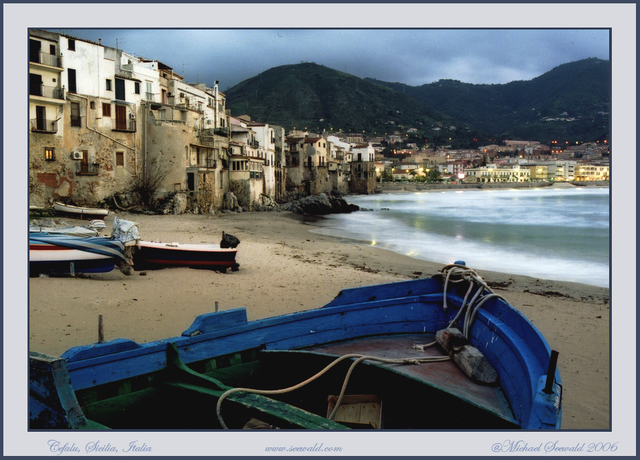 Artist Michael Seewald. 'Boats On Shore, Cefalu, Sicily, Italy, 2006' Artwork Image, Created in 2006, Original Photography Color. #art #artist