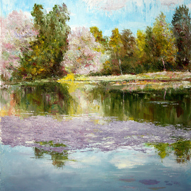 Vladimir Volosov: 'after the rain', 2020 Oil Painting, Landscape. Artist Description: When I create my piece, I wish to convey the emotions I feel for the scene or objects to the viewer.  I want the viewer to be an active participant in my joy, melancholy, humor, nostalgia.  To me, the process of creating a work is transcendental I am ...