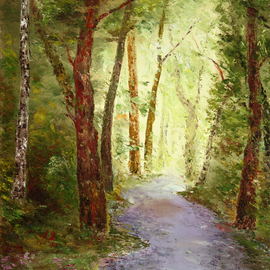 forest alley  By Vladimir Volosov