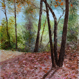 Vladimir Volosov: 'summer afternoon', 2022 Oil Painting, Landscape. Artist Description: When I create my piece, I wish to convey the emotions I feel for the scene or objects to the viewer.  I want the viewer to be an active participant in my joy, melancholy, humor, nostalgia.  To me, the process of creating a work is transcendental I am ...