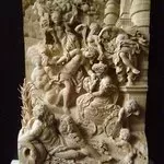 Vladimir Rusinov: 'Birth Of Queen', 2007 Wood Sculpture, Mythology.  I would like to show my new art brand: Paintings of P. P. Rubens ( 17- 18th century) - - > The canvases of Rubens in J. M. Nattie engravings ( 18th century ) - - - > Ruben' s artworks in high relief images of Vladimir Rusinov ( 21- th century ) . A stage represents the goddess Yunona, a promoter...
