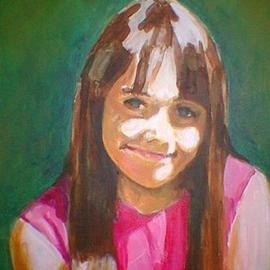 Wayne Wilcox: 'Audrey', 2003 Acrylic Painting, Portrait. 