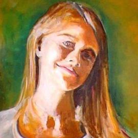 Wayne Wilcox: 'Lily', 2003 Acrylic Painting, Portrait. 