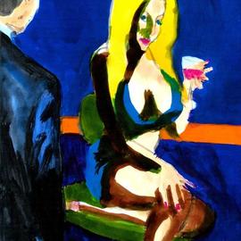 blonde bar fly happy hour By Harry Weisburd