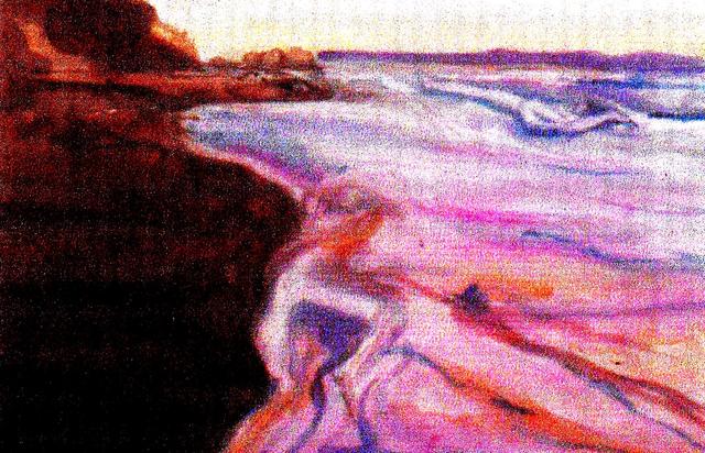 Artist Harry Weisburd. 'Sea Goddess Waves' Artwork Image, Created in 2015, Original Pottery. #art #artist