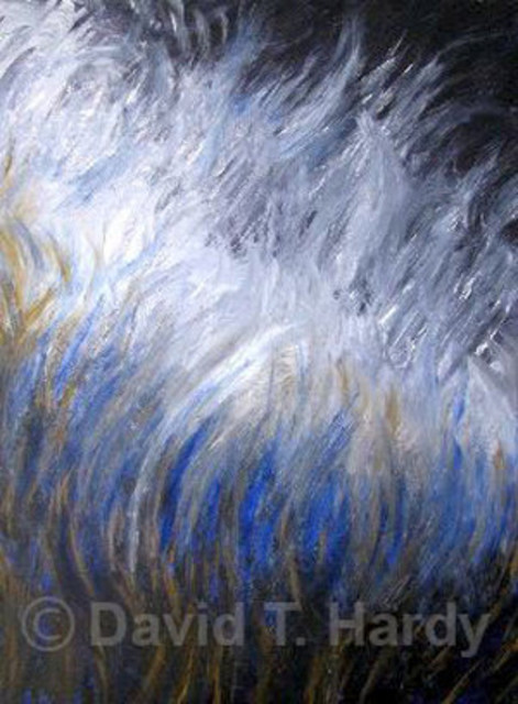 Artist David Hardy. 'BP Oil On Reeds' Artwork Image, Created in 2010, Original Painting Acrylic. #art #artist