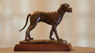 Willem Botha: 'gentle giant', 2019 Bronze Sculpture, Animals.  Great Dane, dog, dogs, ...