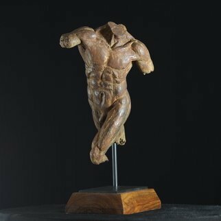 Willem Botha: 'male torso', 2019 Bronze Sculpture, Figurative. Fragmented Running male Torso. This work inspired me to create another work called  ARES THE GOD OF WAR  ...