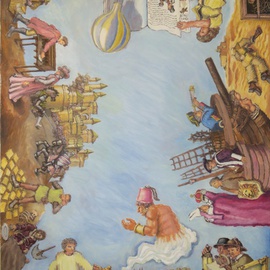 Wendy Lippincott: 'Bibliocracy', 2011 Oil Painting, Education. Artist Description:  Books, Illustration, Library                 ...