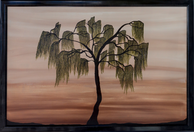 Artist Xenia Headley. 'Weeping Willow' Artwork Image, Created in 2015, Original Painting Acrylic. #art #artist