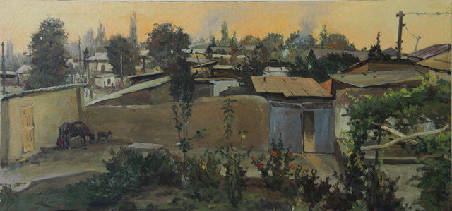 Artist Xurshid Ibragimov. 'Sunset' Artwork Image, Created in 2008, Original Painting Oil. #art #artist