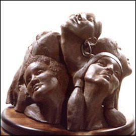 Zahava Sherez: 'Flower Arrangement', 1993 Bronze Sculpture, Figurative. Artist Description: 
