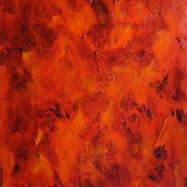 Rickie Dickerson: 'Fire In My Soul', 2013 Acrylic Painting, Abstract. 