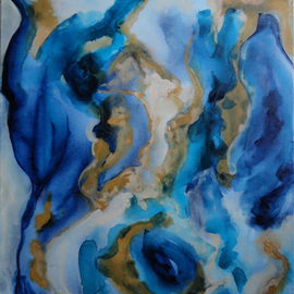 Rickie Dickerson: 'UntitledAug16', 2013 Acrylic Painting, Abstract. Artist Description:   Though I've signed it as if it were finished, I don' t know if I ca keep my hands off of it. I just wanted to do something quickly for a change, instead of laboring for hours to bring them out more clearly. . . and here they are ...