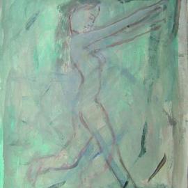 Dana Zivanovits: 'SLEEP WALKER', 1998 Acrylic Painting, nudes. Artist Description:  This is a watercolor done on acid free sketch paper- a signed and dated Zivanovits original. Size; 8 1/ 2